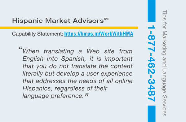 translating english to spanish website